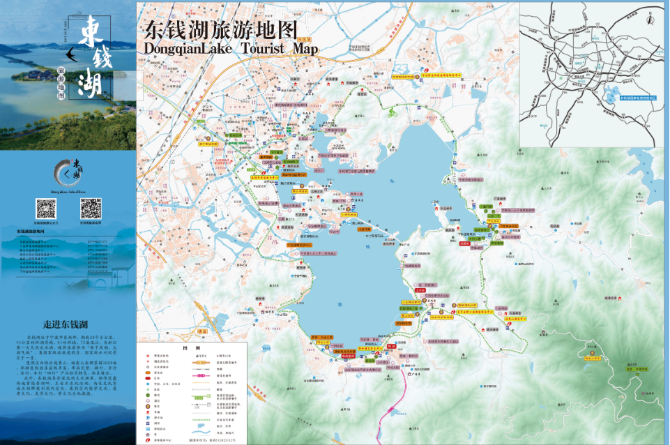 宁波东钱湖旅游地图