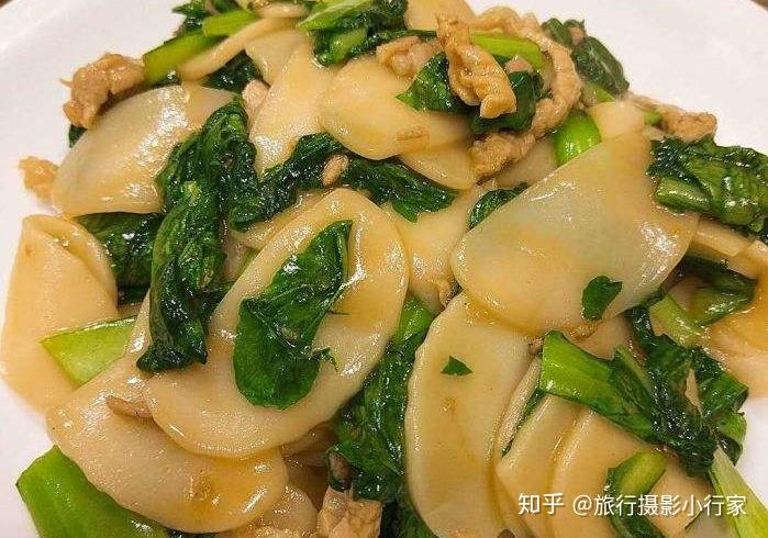 青菜肉丝炒年糕
