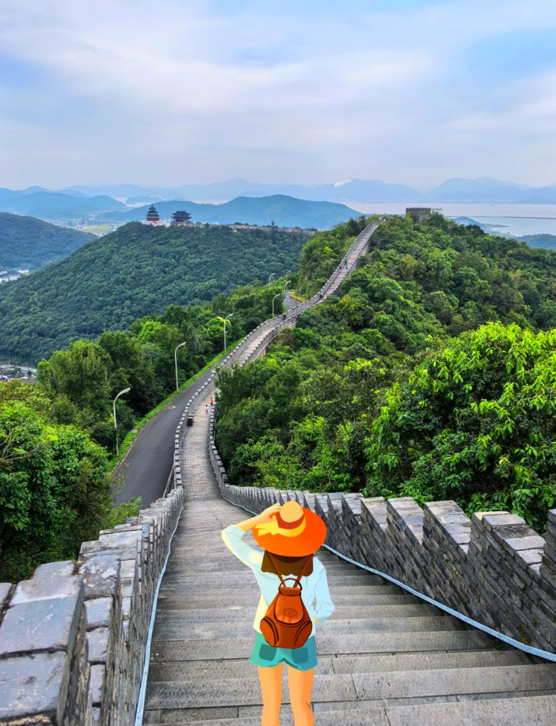 黄贤森林公园海边长城