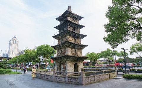 中山西路与天宁寺西塔