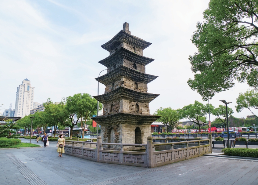 中山西路与天宁寺西塔