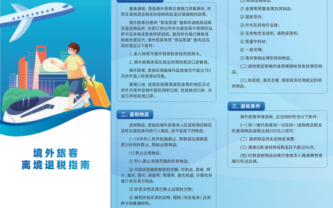 境外旅客离境退税指南1
