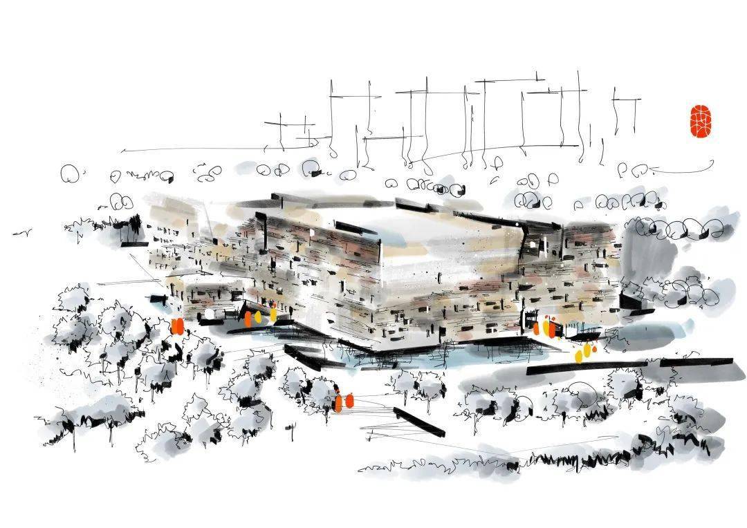 建筑素养案例分析与表达，试分析宁波博物馆的建筑艺术