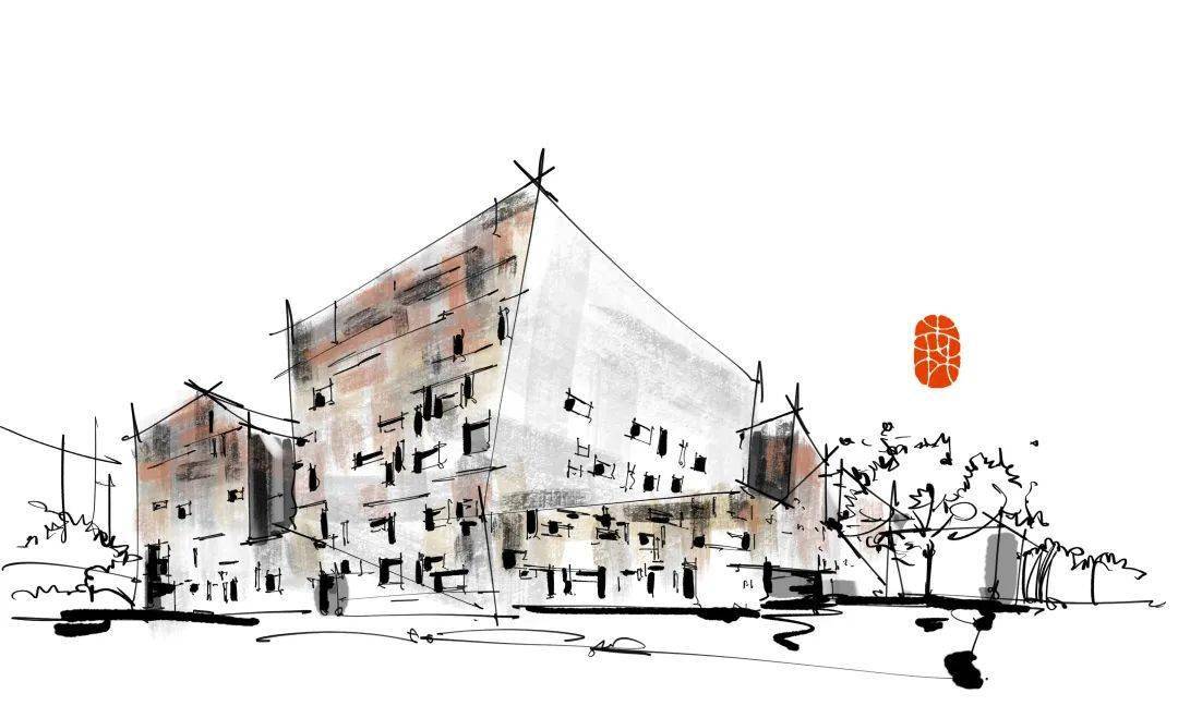 建筑素养案例分析与表达，试分析宁波博物馆的建筑艺术