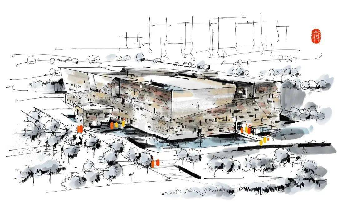 建筑素养案例分析与表达，试分析宁波博物馆的建筑艺术