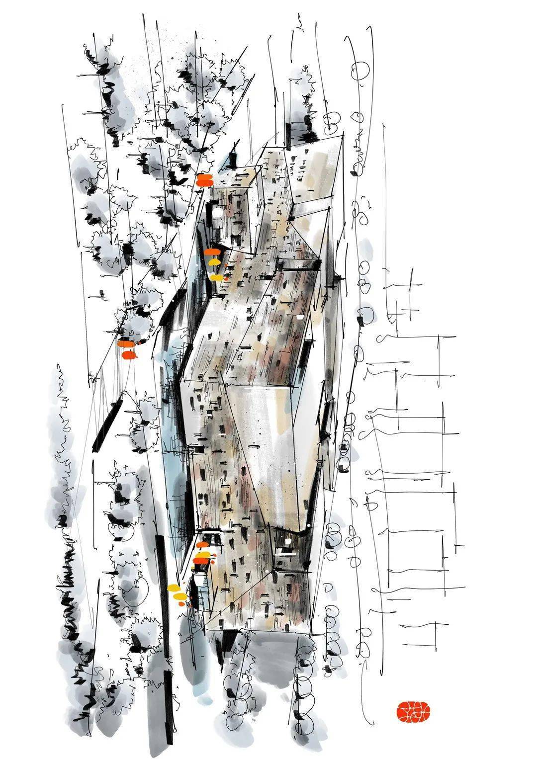 建筑素养案例分析与表达，试分析宁波博物馆的建筑艺术