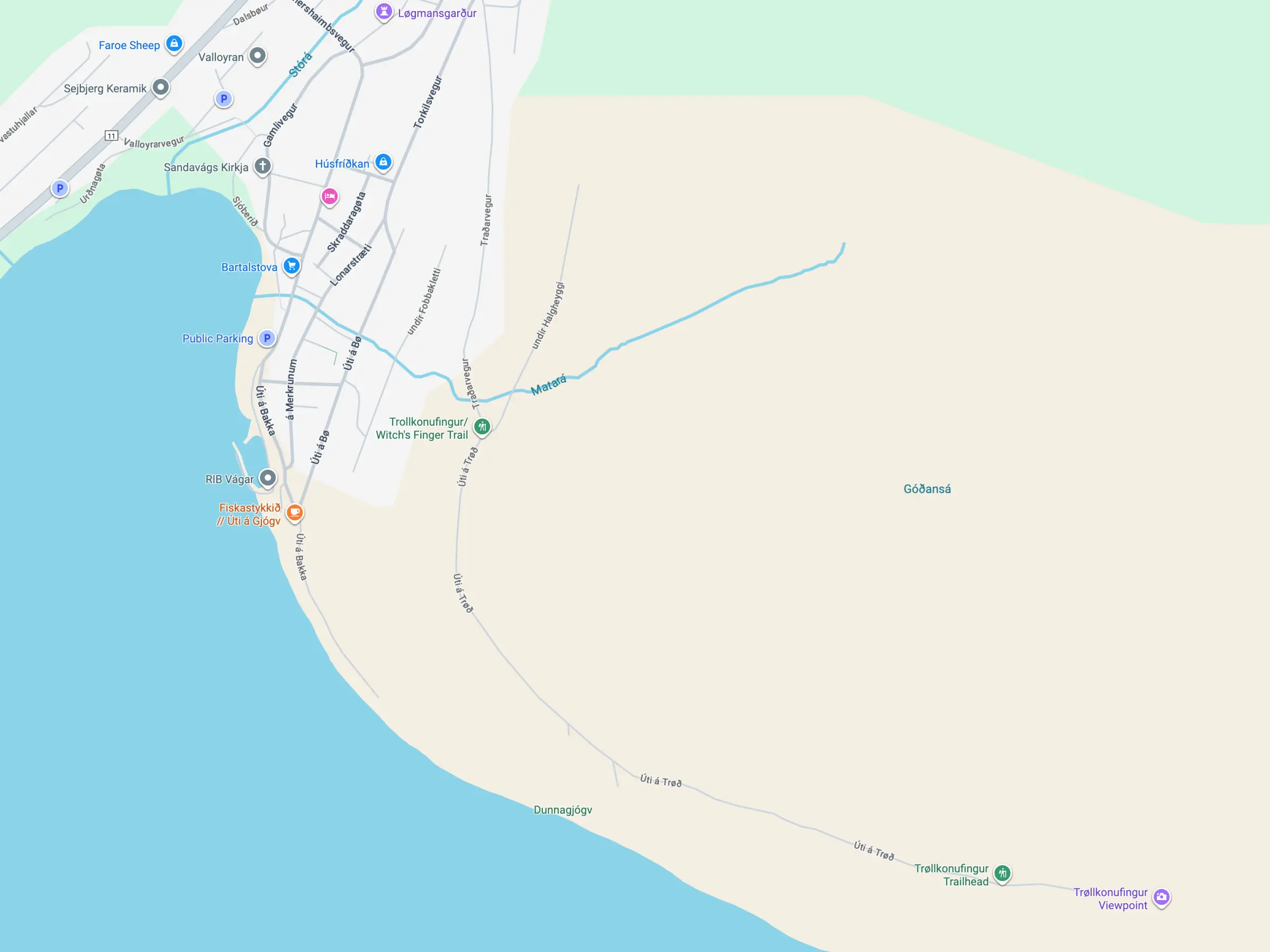 图片 3. 女巫手指徒步路线的地图